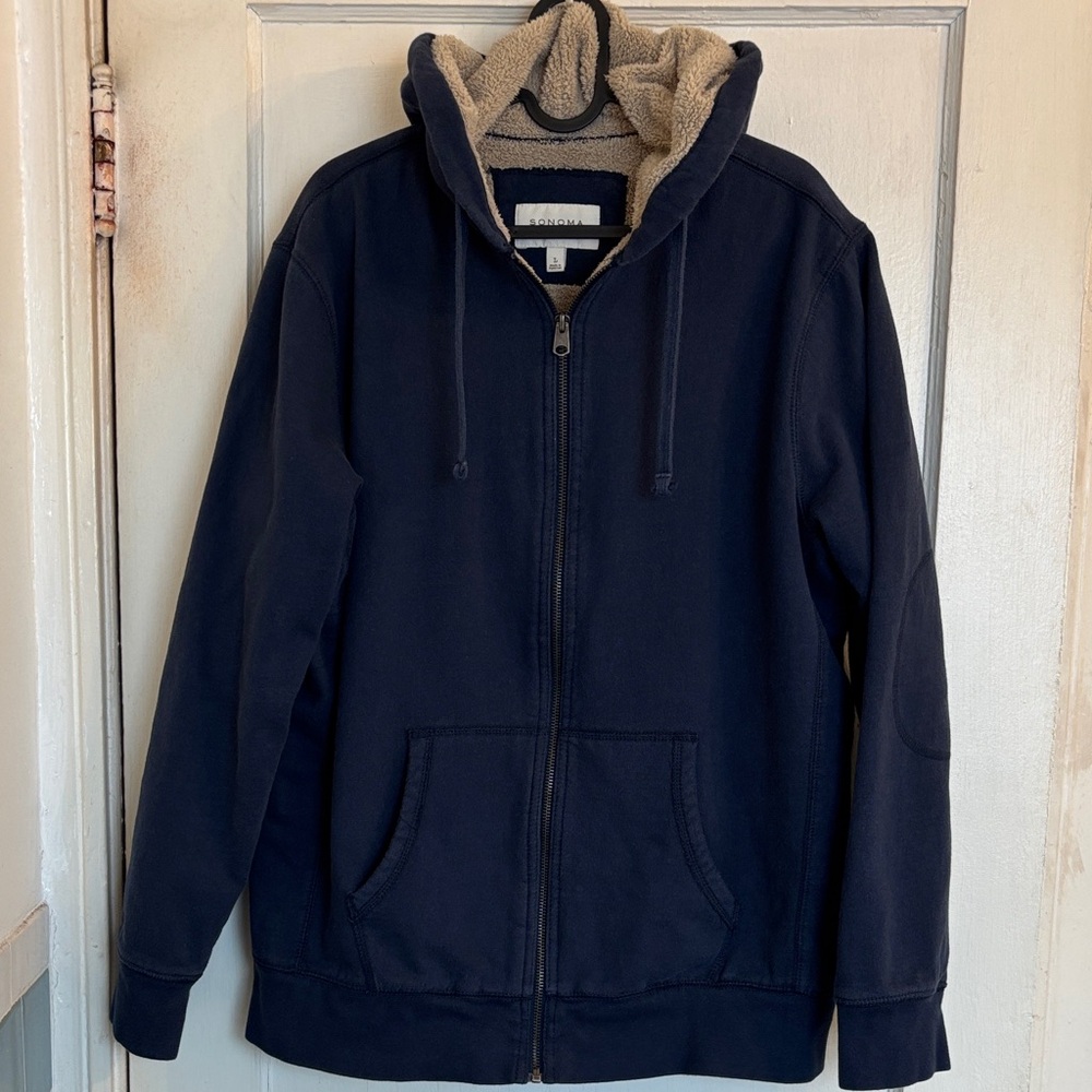 Men's Navy Blue Warm Hoodie
